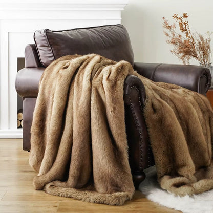 Heavy-Weight Luxury Faux Fur Throw - 3 Colours