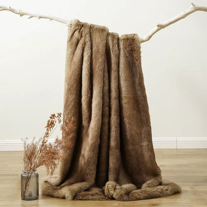 Heavy-Weight Luxury Faux Fur Throw - 3 Colours