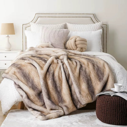 Heavy-Weight Luxury Faux Fur Throw - 3 Colours
