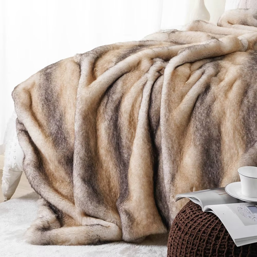 Heavy-Weight Luxury Faux Fur Throw - 3 Colours