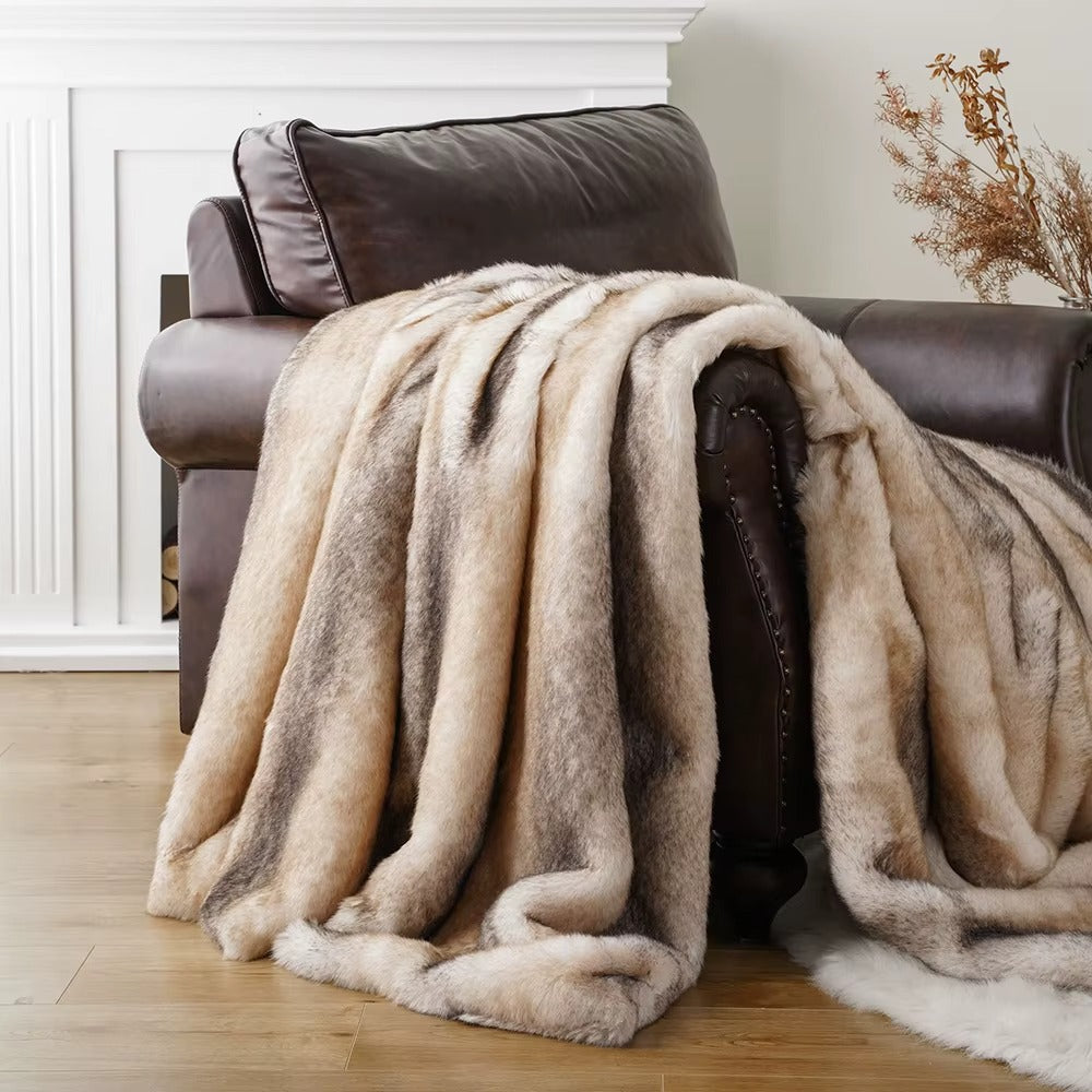 Heavy-Weight Luxury Faux Fur Throw - 3 Colours