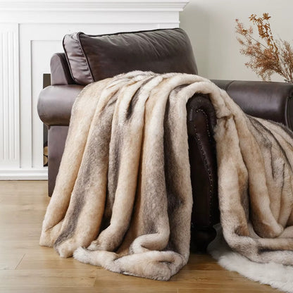 Heavy-Weight Luxury Faux Fur Throw - 3 Colours