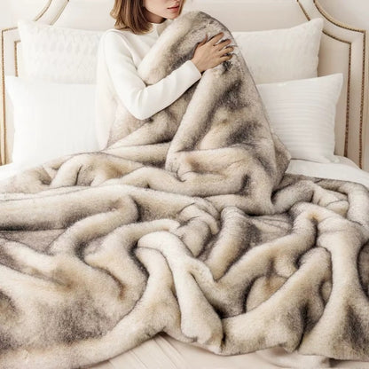 Heavy-Weight Luxury Faux Fur Throw - 3 Colours