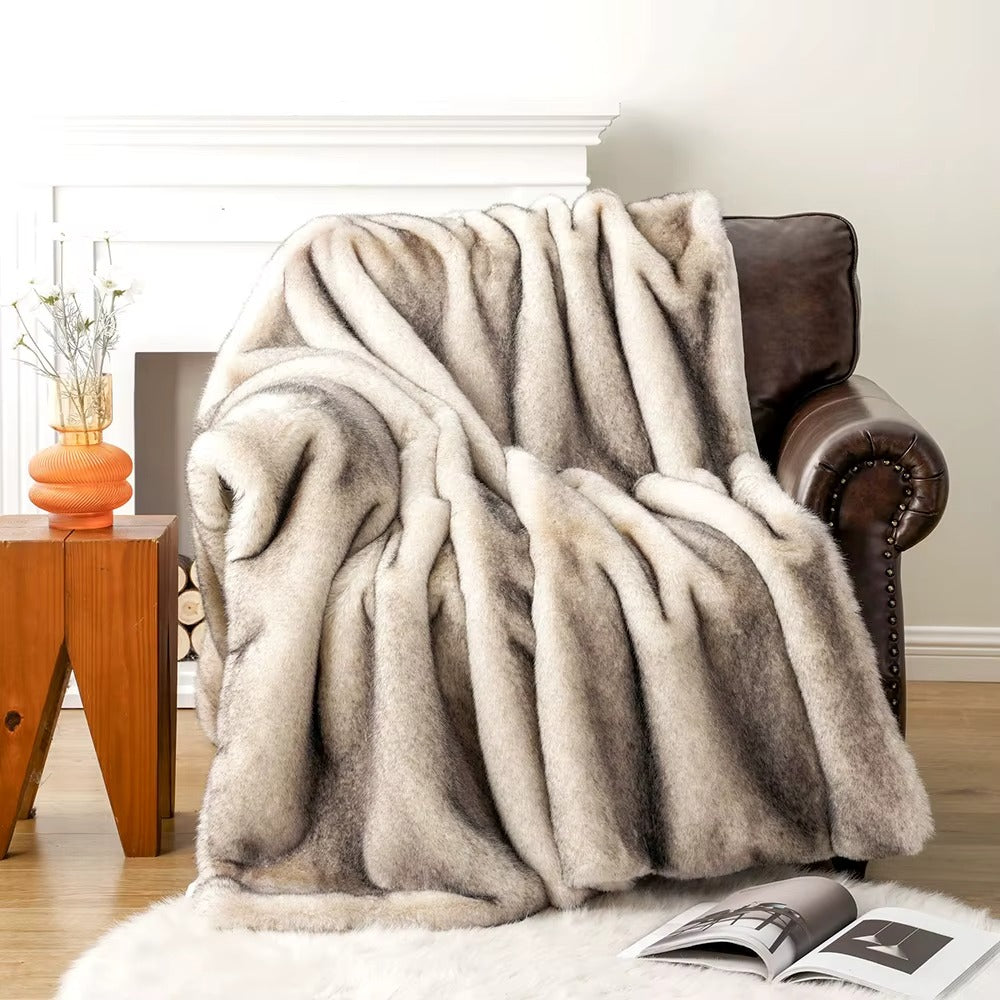 Heavy-Weight Luxury Faux Fur Throw - 3 Colours