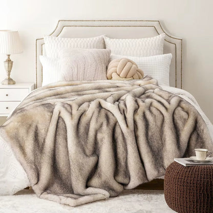 Heavy-Weight Luxury Faux Fur Throw - 3 Colours
