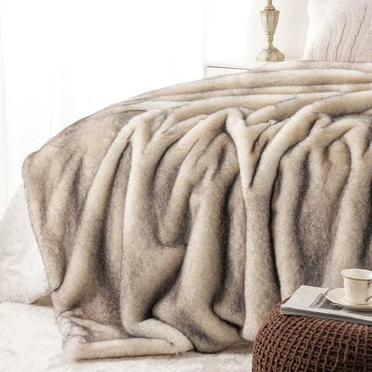 Heavy-Weight Luxury Faux Fur Throw - 3 Colours