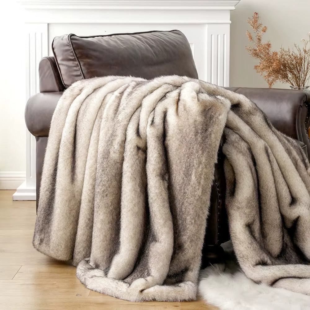 Heavy-Weight Luxury Faux Fur Throw - 3 Colours