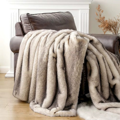 Heavy-Weight Luxury Faux Fur Throw - 3 Colours