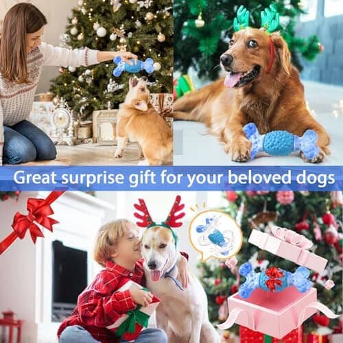 Indestructible Bones Toy for Super Chewers Long Lasting Teeth Cleaning & Milk Flavored