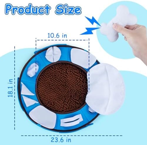 Interactive Snuffle Mat for Dogs Encourages Natural Foraging Skills