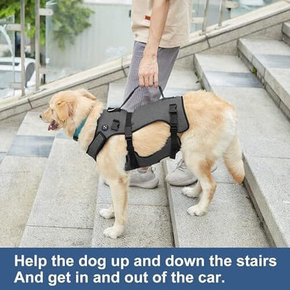 Large Pet Rehabilitation Lifts Vest Adjustable Breathable Straps for Old