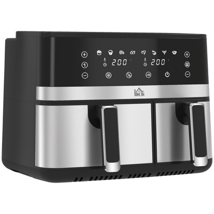 Dual Zone 8.5L Air Fryer - Cook Two Dishes Effortlessly!