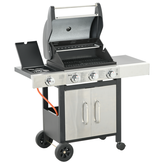 Deluxe 3+1 Burner Gas BBQ Grill