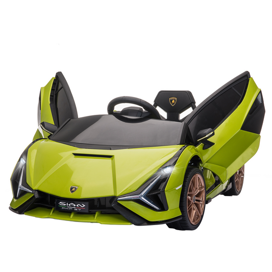 Lamborghini SIAN 12V Kids Electric Ride On Car Toy w/ Remote Control