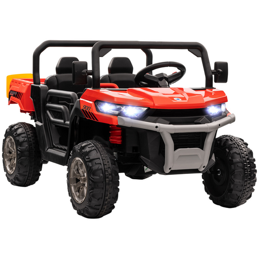 Adventure Duo Electric Two-Seater Kids Truck with Remote - Red