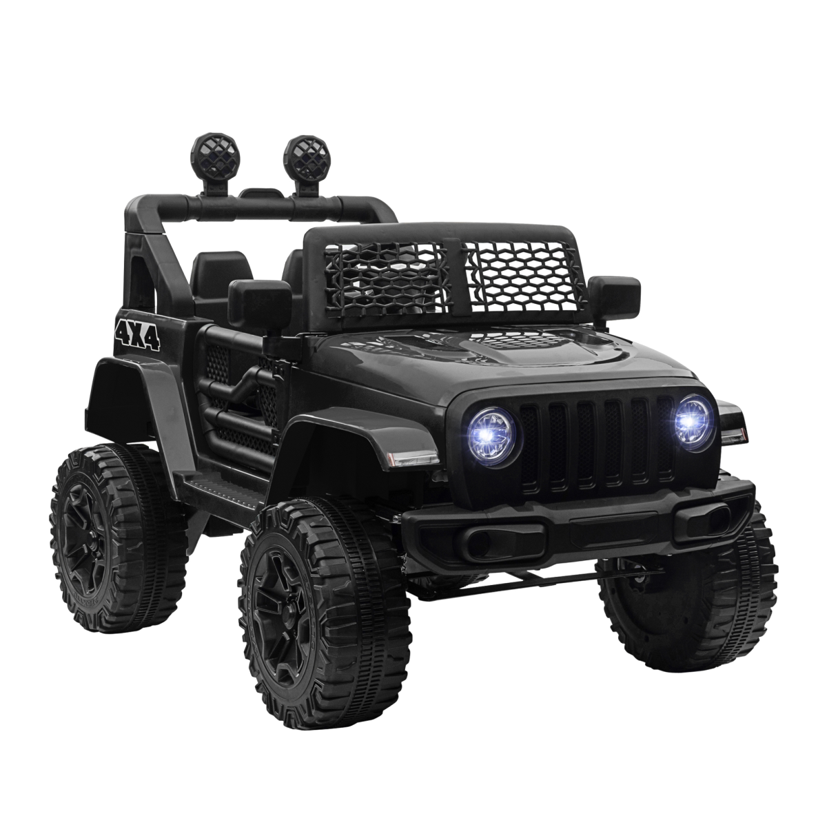 Ultimate 12V Kids Off-Road Electric Ride On Car with Remote Control - Black