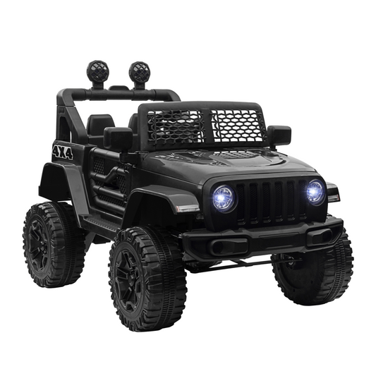 Ultimate 12V Kids Off-Road Electric Ride On Car with Remote Control - Black