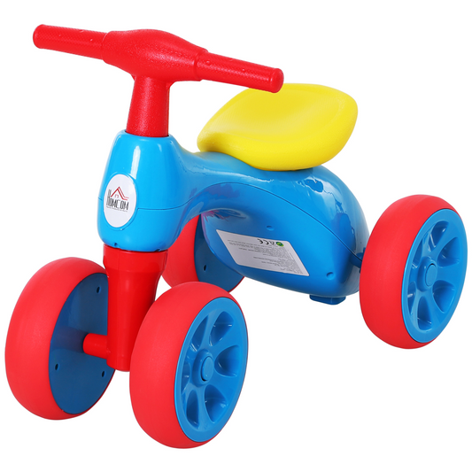 Colorful Baby Balance Bike with Storage Bin