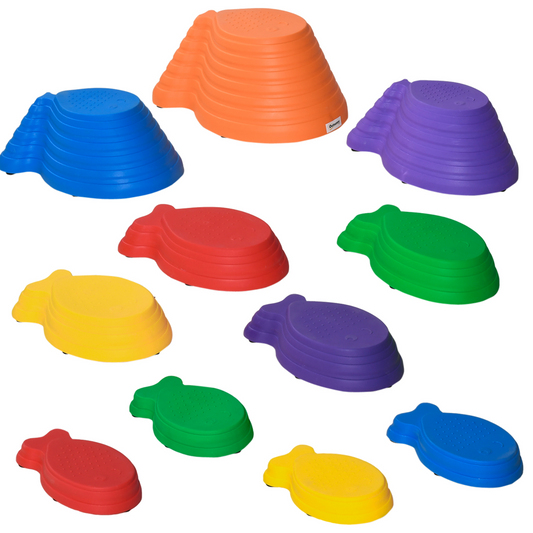 Colorful 11-Piece Kids Balance Stepping Stones for Fun