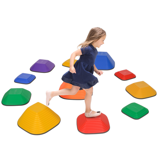 AIYAPLAY Colorful Balance Stepping Stones for Kids 3-8 Years