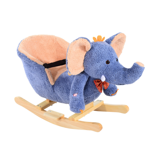 Jumbo Elephant Rocking Horse with Music for Toddlers