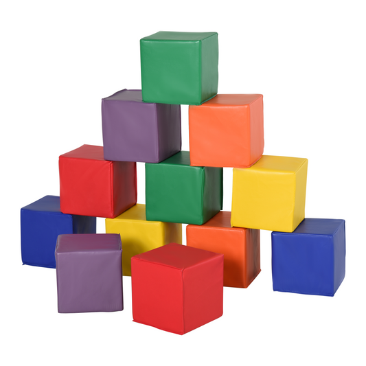 12-Piece Soft Play Foam Blocks for Kids