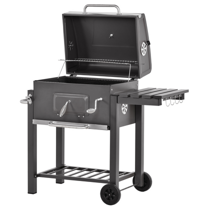 Ultimate Charcoal Grill Trolley with Easy Mobility