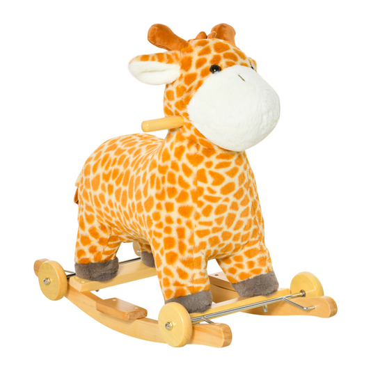 Cozy Giraffe Ride-On Rocker for Kids