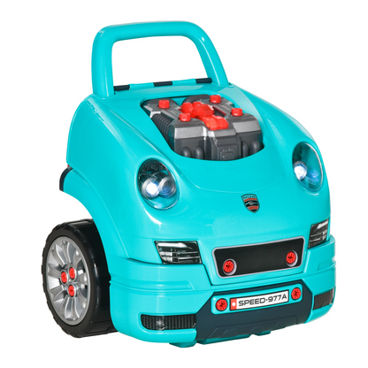 Ultimate DIY Kids Truck Engine Toy Set – Teal Green