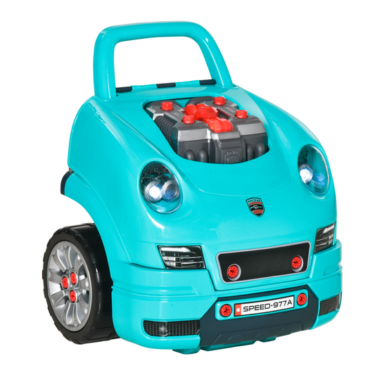 Ultimate DIY Kids Truck Engine Toy Set – Teal Green