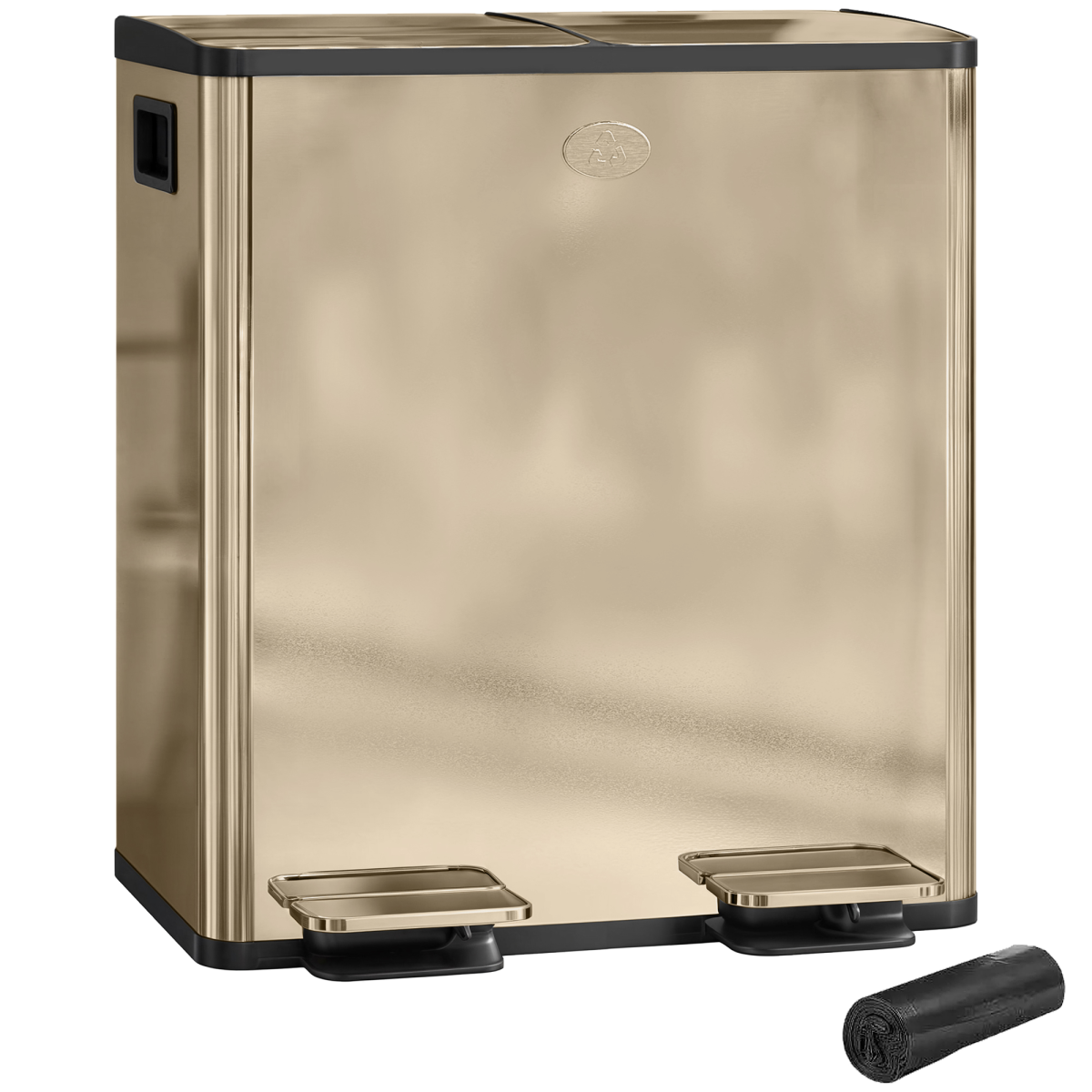 Dual 20L Kitchen Pedal Bin - Smart Recycling & Waste Solution!
