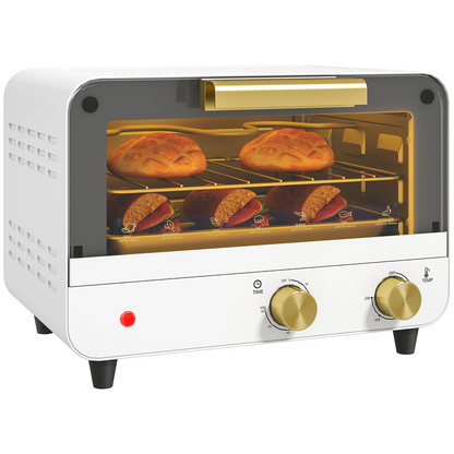 12L Mini Countertop Toaster Oven - Compact & Efficient Cooking!