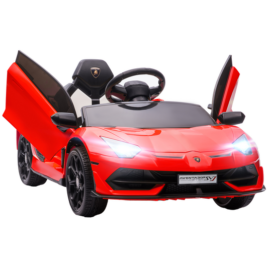Rev Up Adventure: Lamborghini Aventador 12V Kids Electric Ride-On Car