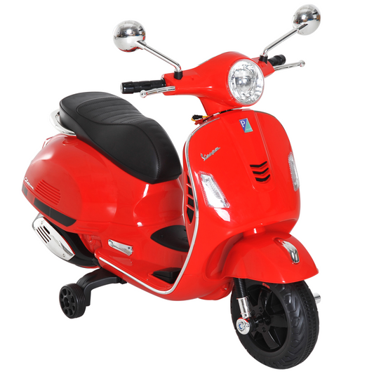 Licensed Kids Vespa Ride-On Motorcycle Age 3+