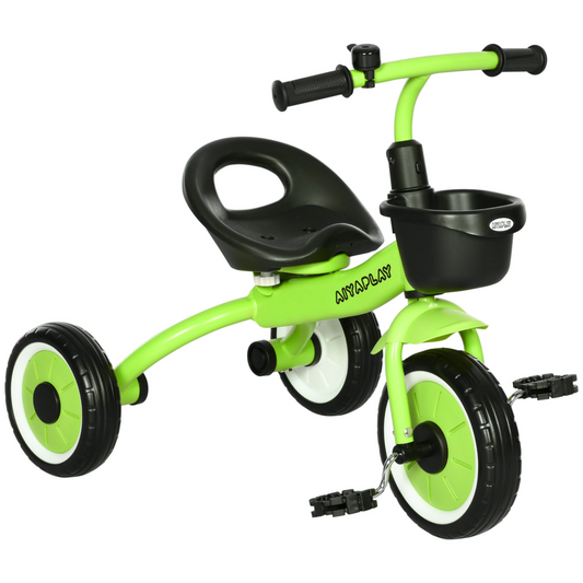 AIYAPLAY Adjustable Kids Tricycle  2-5 Year Old Green