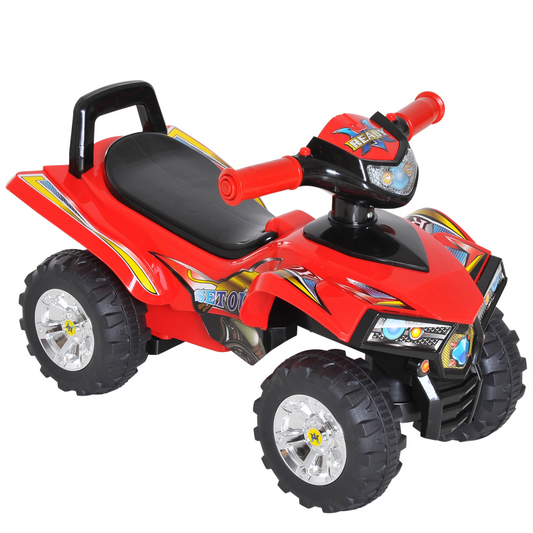 Adventure Awaits Kids Ride On Quad with LED Lights