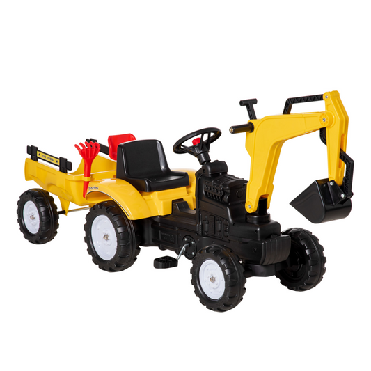 Kids Ride-On Pedal Digger Truck