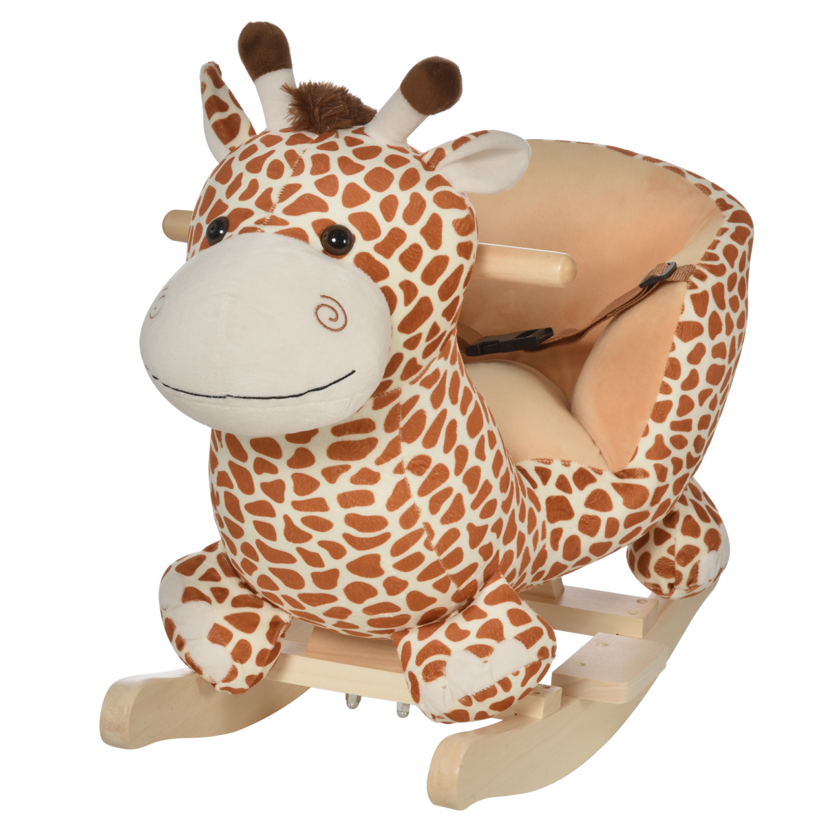 Plush Giraffe Rocking Horse with 32 Songs