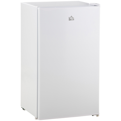 Compact 91L Freestanding Under Counter Fridge with Chiller Box - White