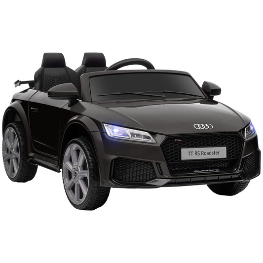 Licensed Audi TT Ride-On Car for Kids 12V Remote Control - Black