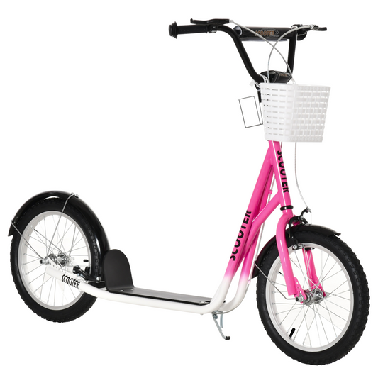 Adjustable Kids Kick Scooter with Dual Braking