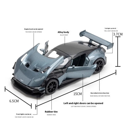1:32 Replica Aston Martin Vulcan Diecast Supercar