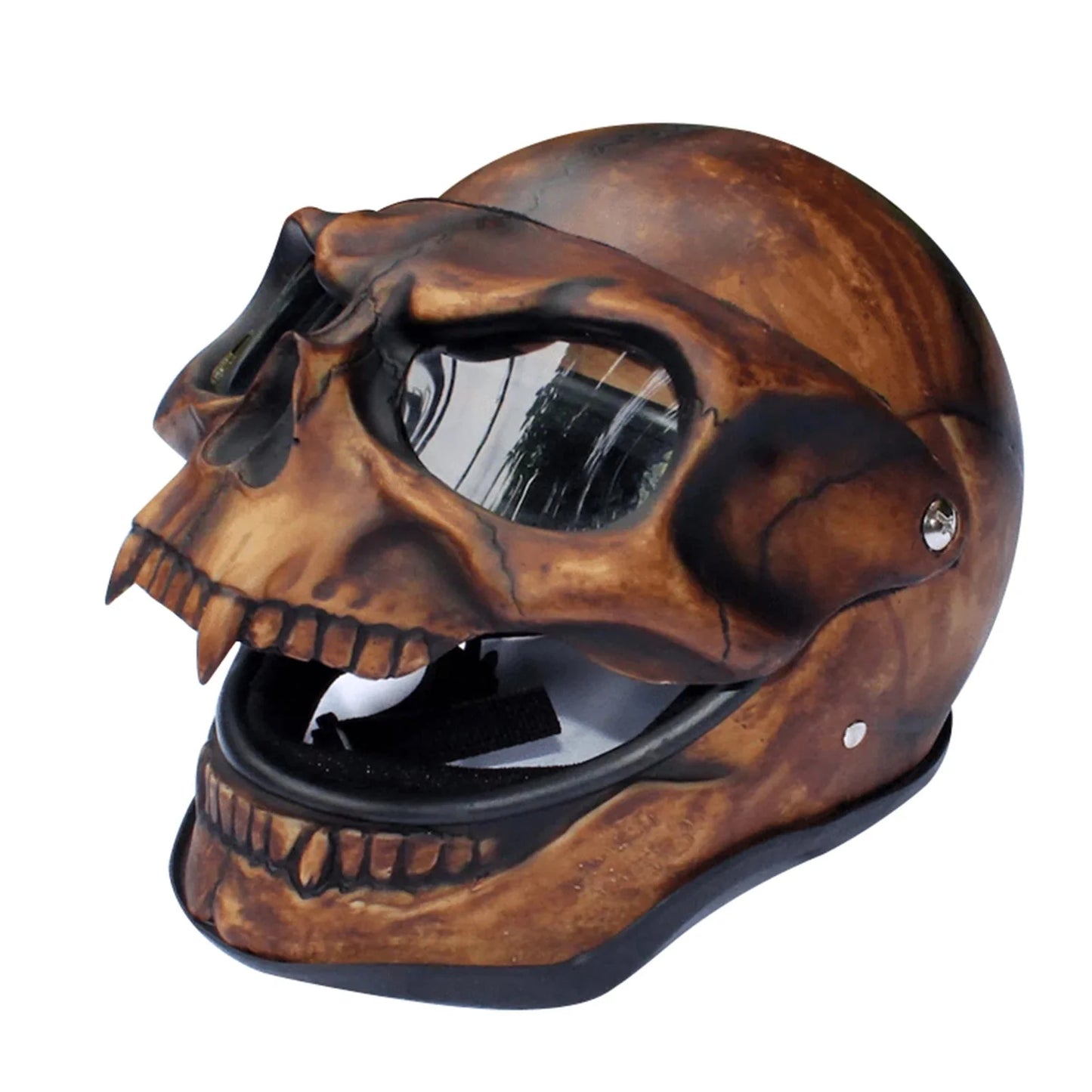 Motorcycle Goggles Mask Helmet - Realistic Skeleton Design