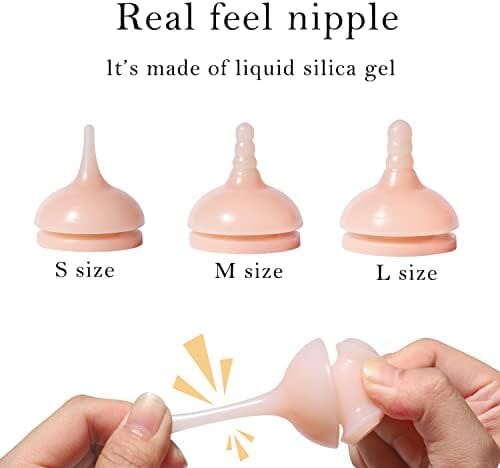 Newborn Animals Milk Bottles for Nursing with Replacement Nipples, Pet Feeder Set (1 Bottle+S/M/L Nipple+1 Syringe)