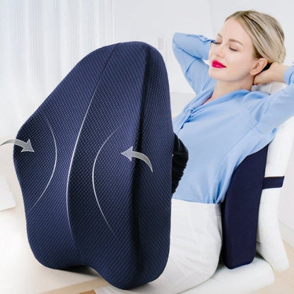 Orthopaedic Memory Foam Seat Cushion Support Set