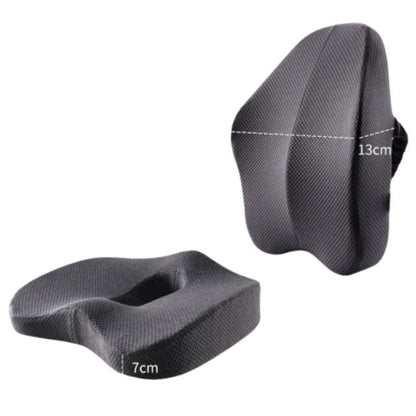 Orthopaedic Memory Foam Seat Cushion Support Set