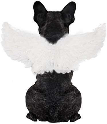 Pet Halloween Costume Cosplay White Wing for Dog Cat