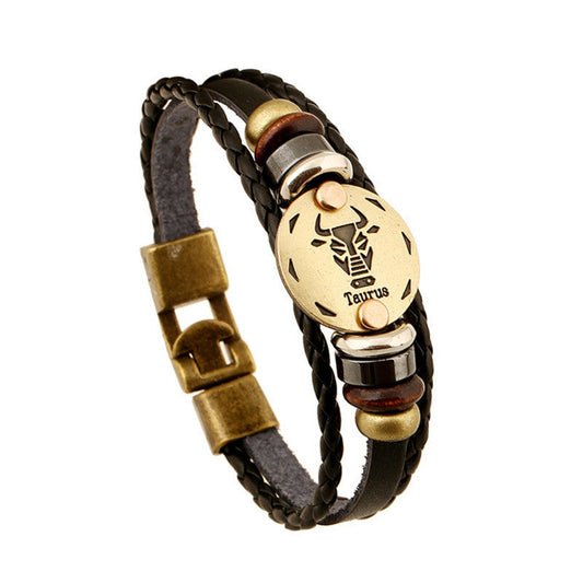 12 Zodiac Signs Bracelet
