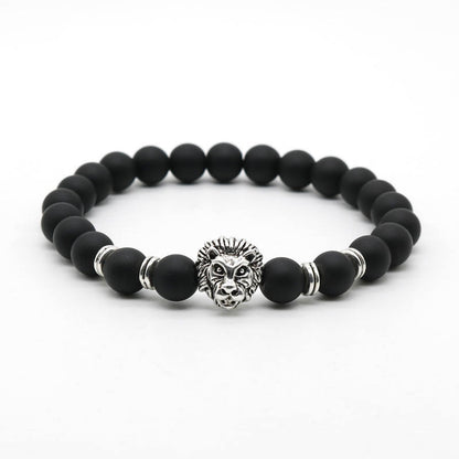Black Lava Lion Bracelet