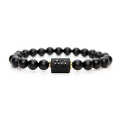 12 Constellation Zodiac Signs Black Bracelet